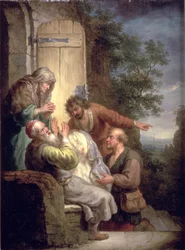 Jacob présenté avec le manteau de Joseph